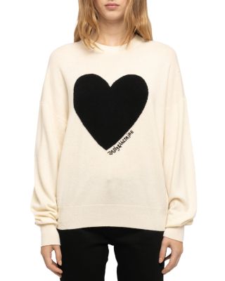 Soulo Wool & Cashmere Heart Sweater