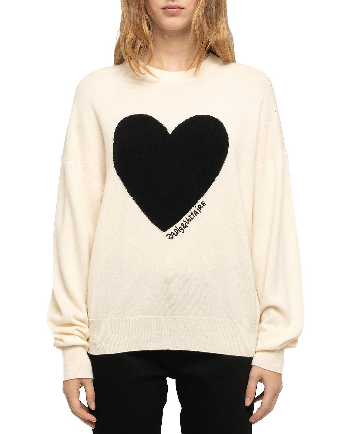 Zadig & Voltaire Soulo Wool & Cashmere Heart Sweater