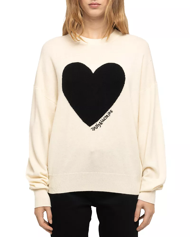 Zadig & Voltaire Soulo Wool & Cashmere Heart Sweater