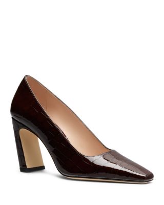 Women's Stassi Embossed Leather Pumps