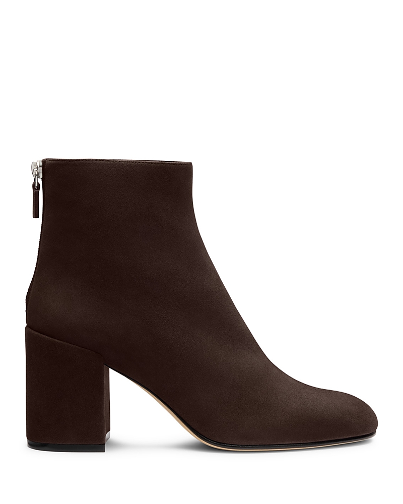 Stuart Weitzman Women's Bacari Zip 75 Suede Ankle Boots