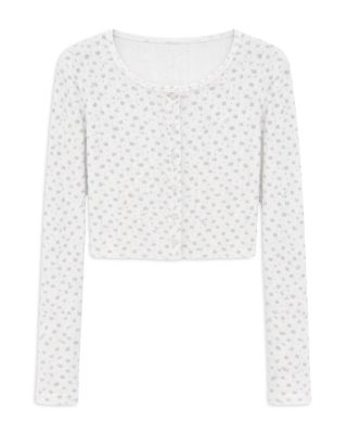 KatieJnyc Girls' Tween Marina Pointelle Cardigan - Big Kid