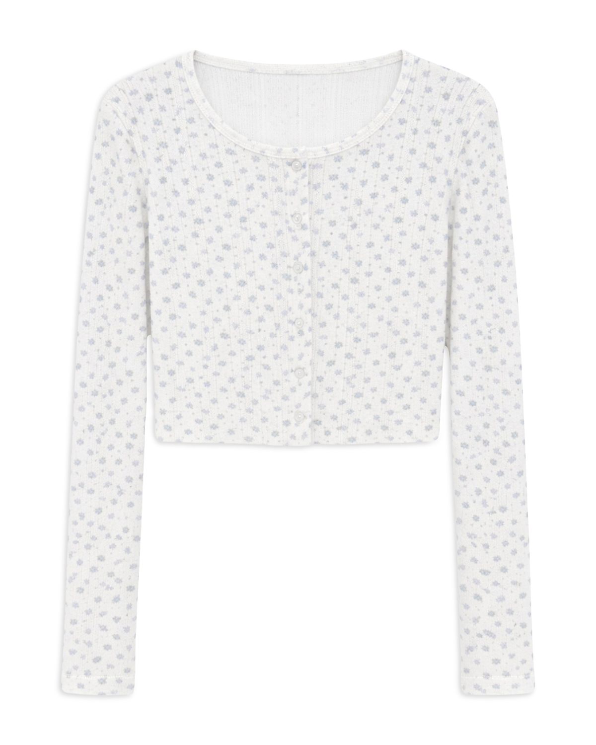 KatieJnyc Girls' Tween Marina Pointelle Cardigan - Big Kid