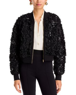Textured Bomber Jacket