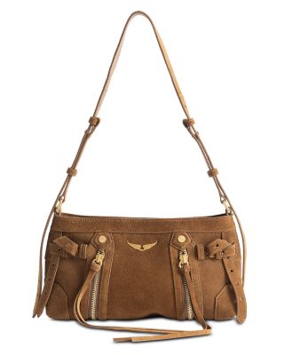 Baby Madison Suede Shoulder Bag