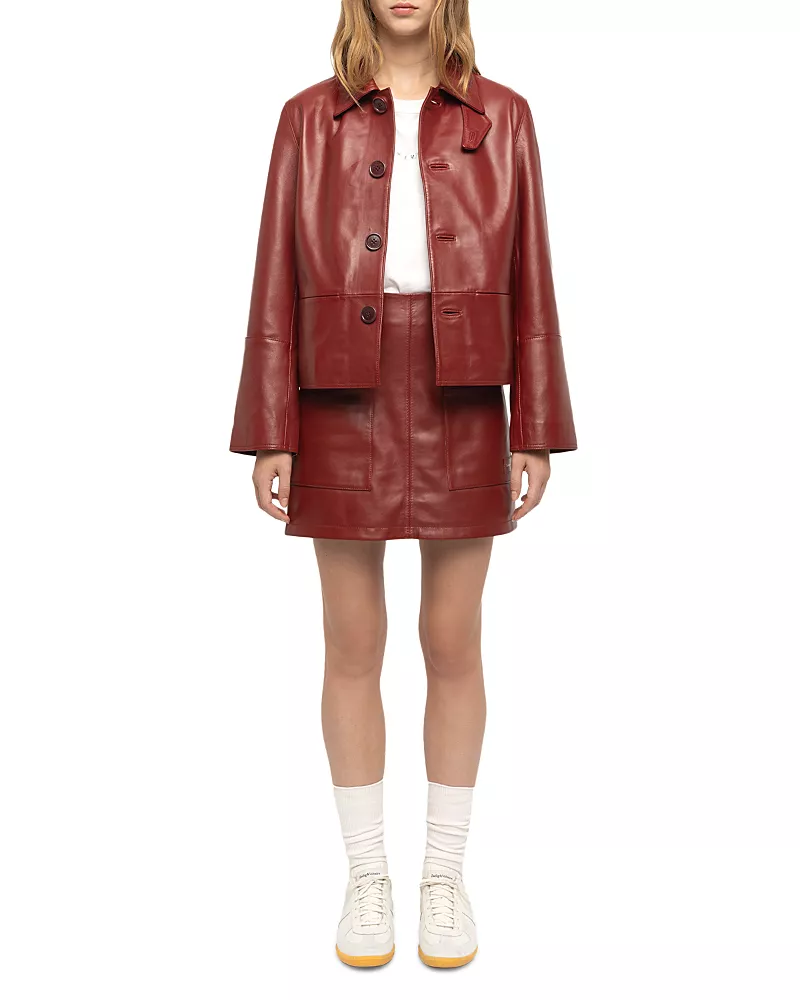 Zadig & Voltaire Lessa Leather Jacket