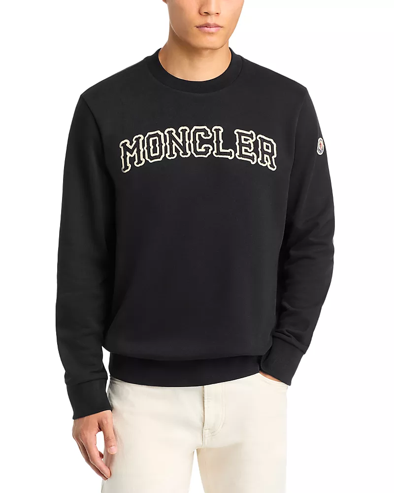 Moncler Cotton Logo Varsity Sweatshirt