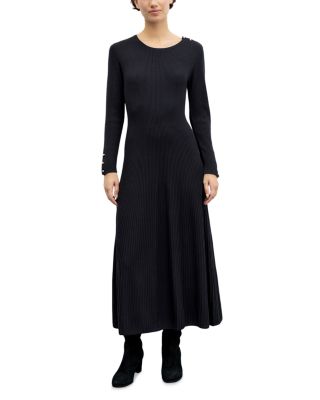 Gerard Darel Cina Round Neck Rib Knit Dress