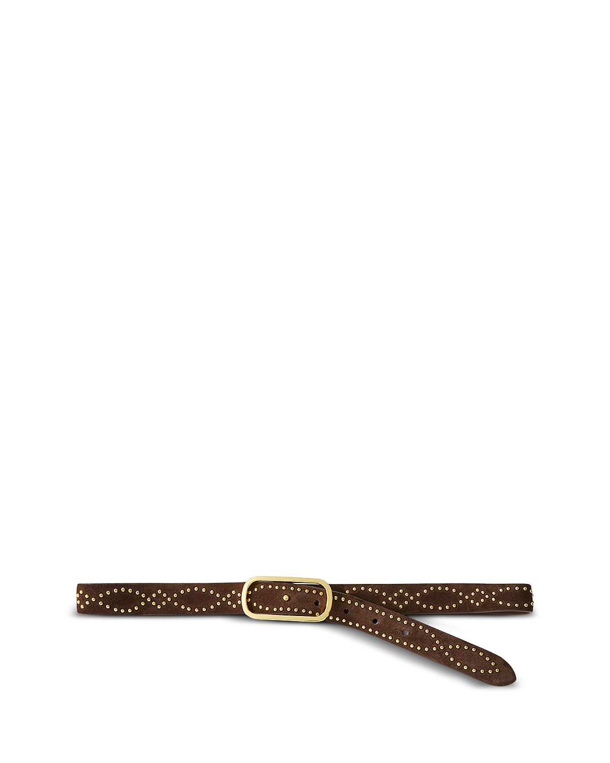 Veronica Beard Women's Studded Loop Suede Belt