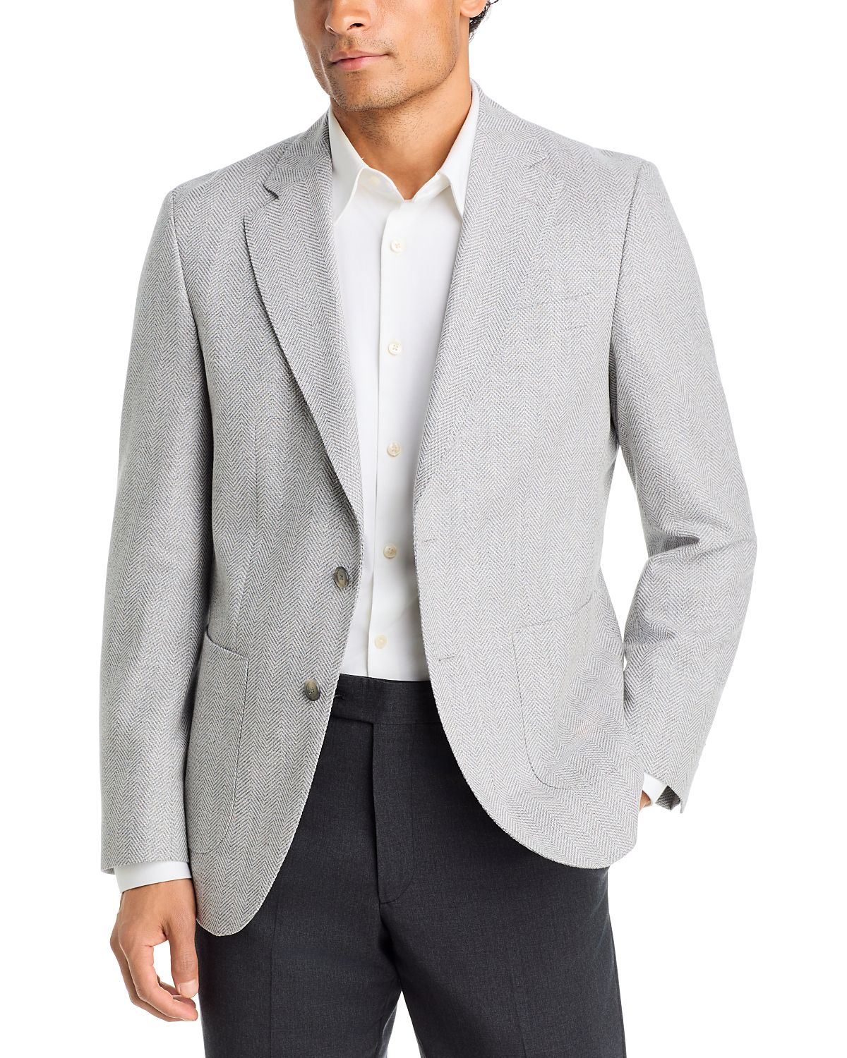 Boss Hutson Herringbone Slim Fit Sport Coat