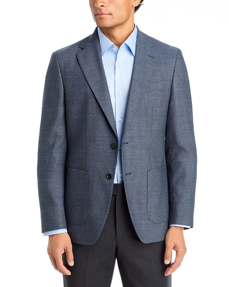 Boss Hutson Herringbone Slim Fit Sport Coat