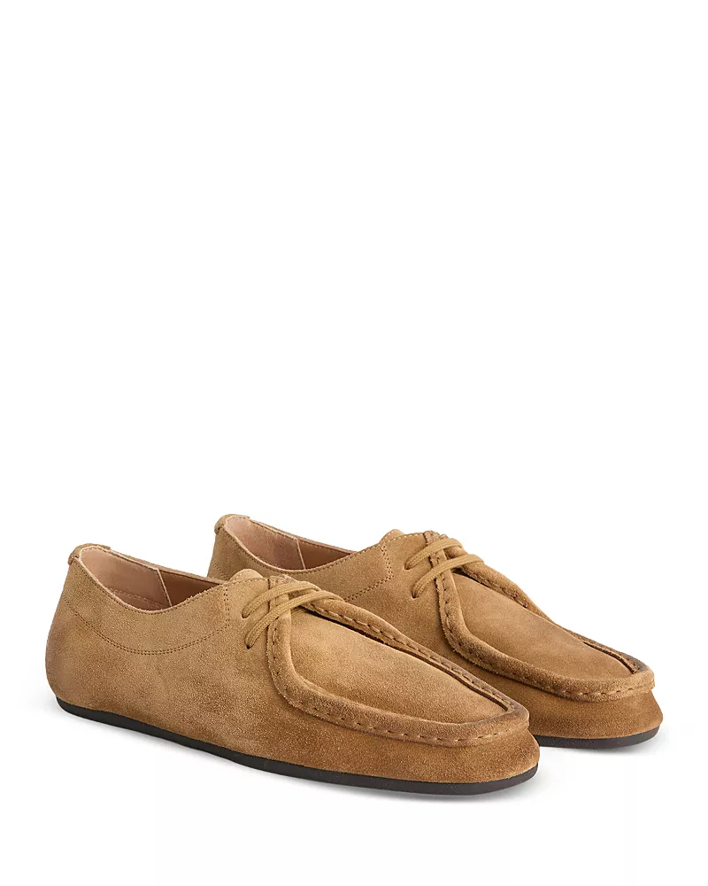 Jil Sander Women's Hood Lace Up Moc Toe Loafers