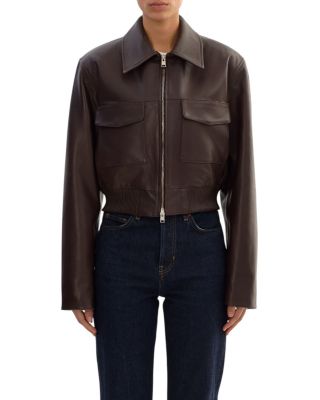 Perry Leather Bomber Jacket