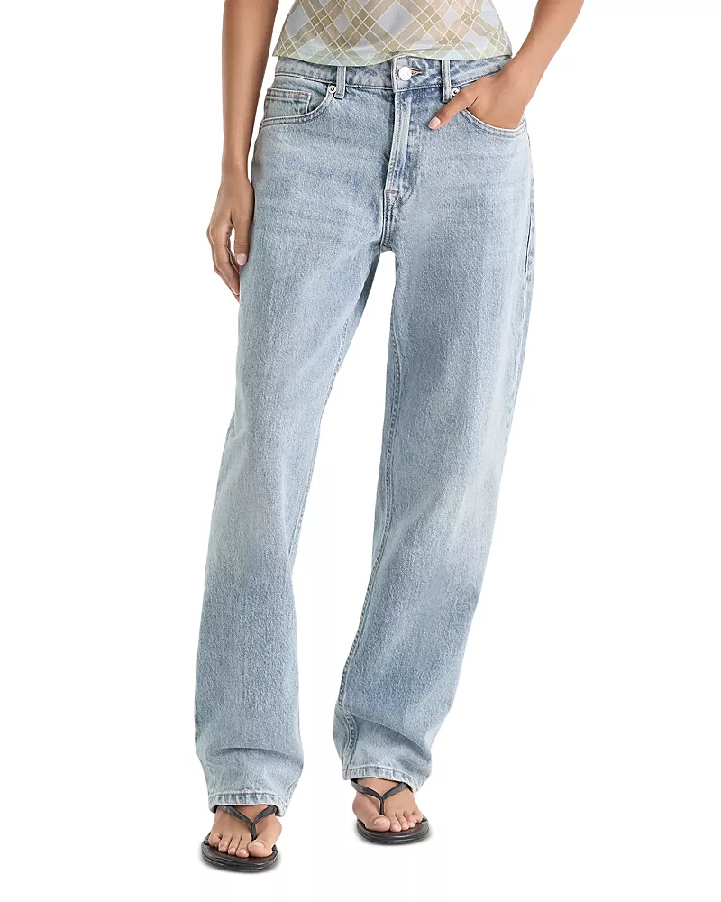 Good American Good Petite 90s Mid Rise Jeans in Indigo1257
