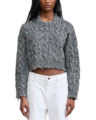 Leighton Cable Knit Crewneck Sweater