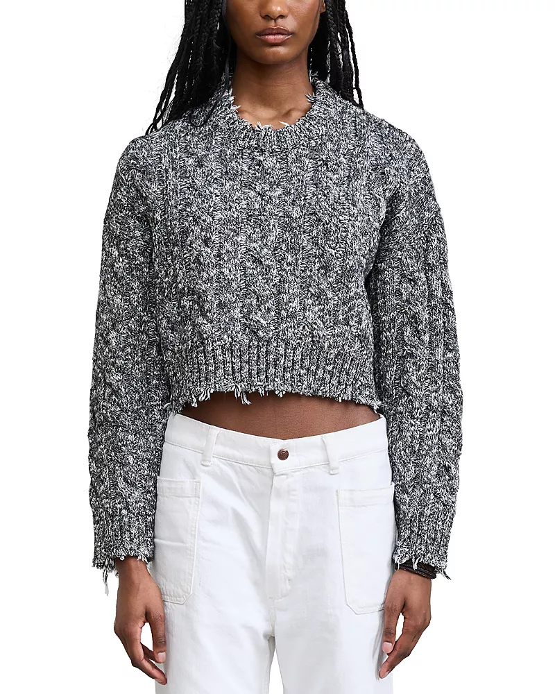 Denimist Leighton Cable Knit Crewneck Sweater