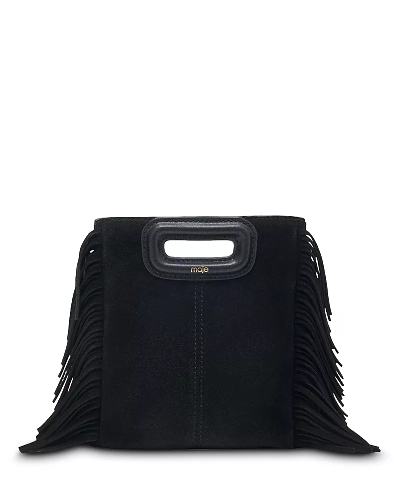 Maje M Bag Suede Fringe Crossbody