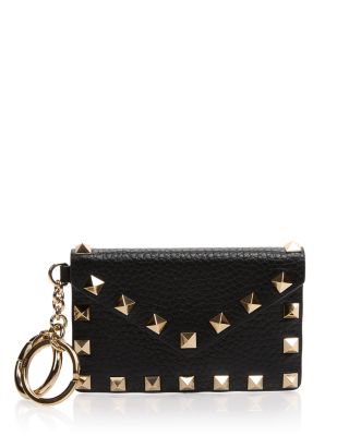 Rockstud Leather Key Charm