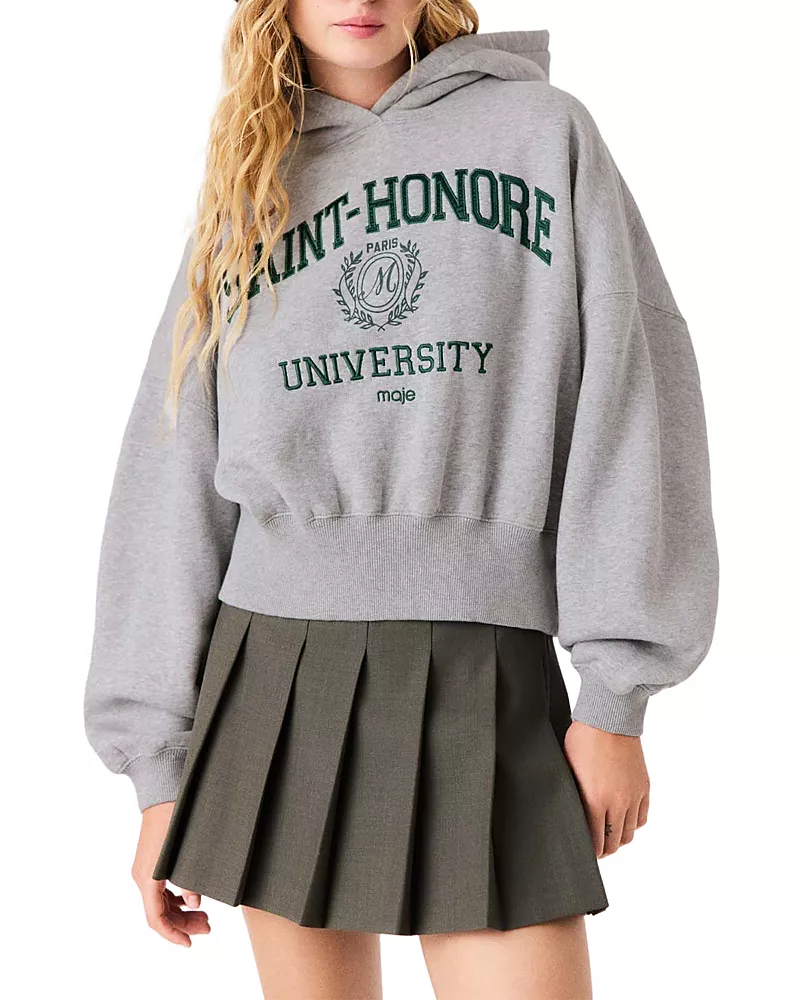 Maje Tiversity Hoodie Sweatshirt