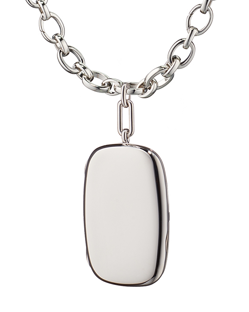 Monica Rich Kosann Sterling Silver Finn Audrey Locket Necklace, 18 · OS
