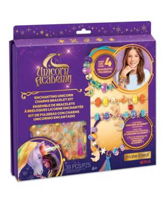  Unicorn Academy Charms Bracelet Kit, Ages 6+