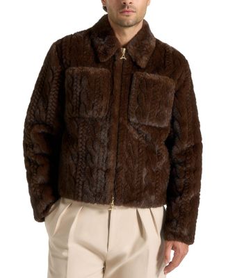 David Plush Cable Embossed Jacket