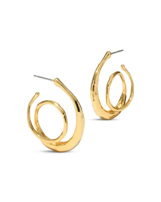 Molten Spiral Hoop Earrings