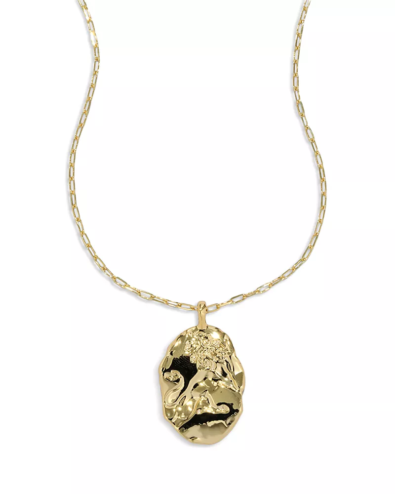 Alexis Bittar Brut Lion Charm Pendant Necklace, 24