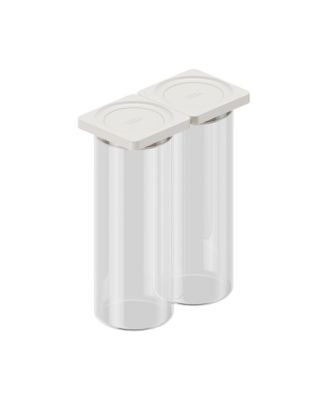  Press Glass Large Food Storage Container, 2 Pack
