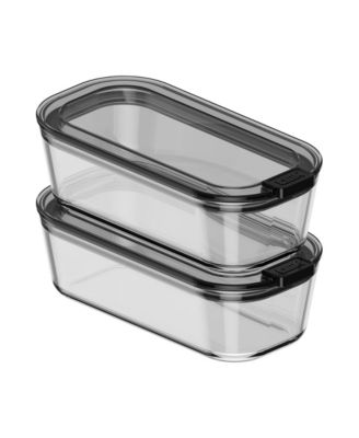  Stack Glass Container, 2.5 Cup, Set of 2