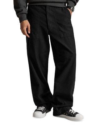 Relaxed Fit Cotton Reverse Sateen Utility Pants