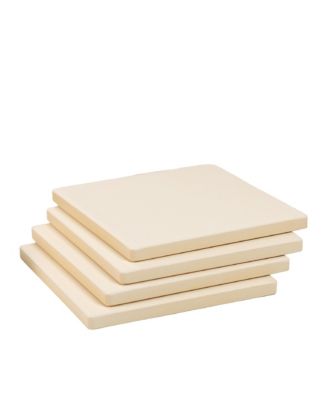  Cordierite Square Pizza Stone 4 Piece Set