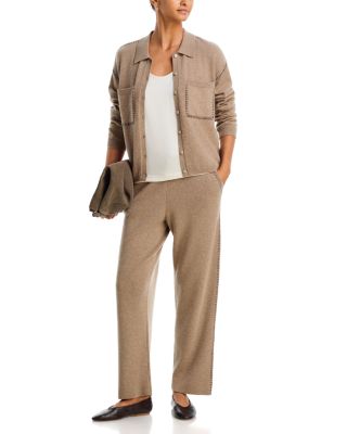 Whipstitch Button Front Shirt & Whipstitch Straight Leg Pants