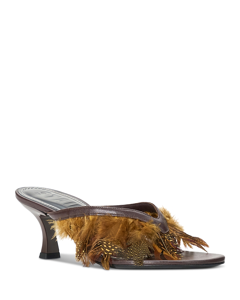 Staud Women's Freja Thong Kitten Heel Sandals
