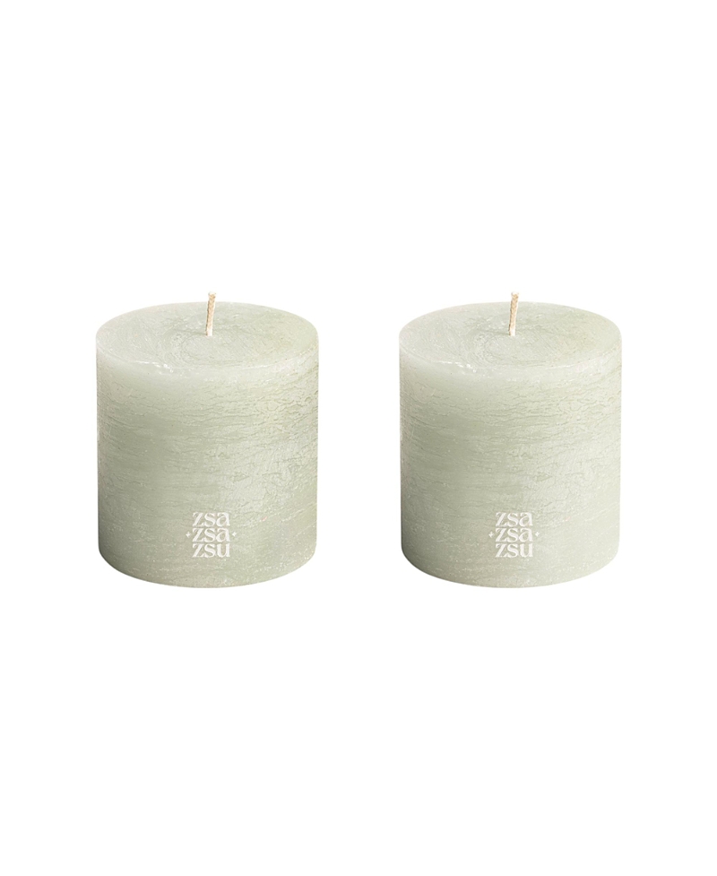 Zsa Zsa Zsu Deurne Pillar Candle, Set of 2, 3.5