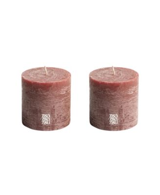 Zsa Zsa Zsu Deurne Pillar Candle, Set of 2, 3.5