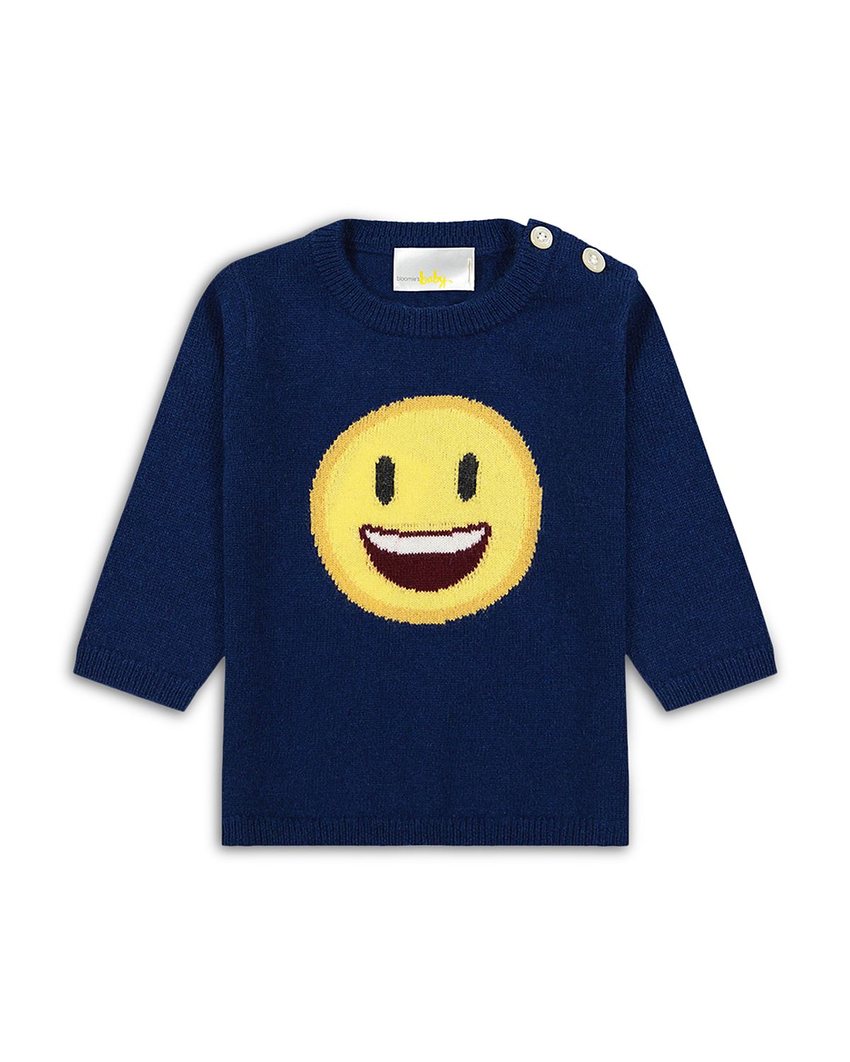 Bloomie's Baby Boys' Smile Intarsia Cashmere Sweater, Baby - Exclusive