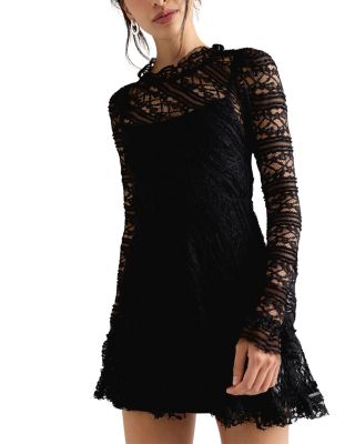 Woodland Whispers Lace Mini Dress