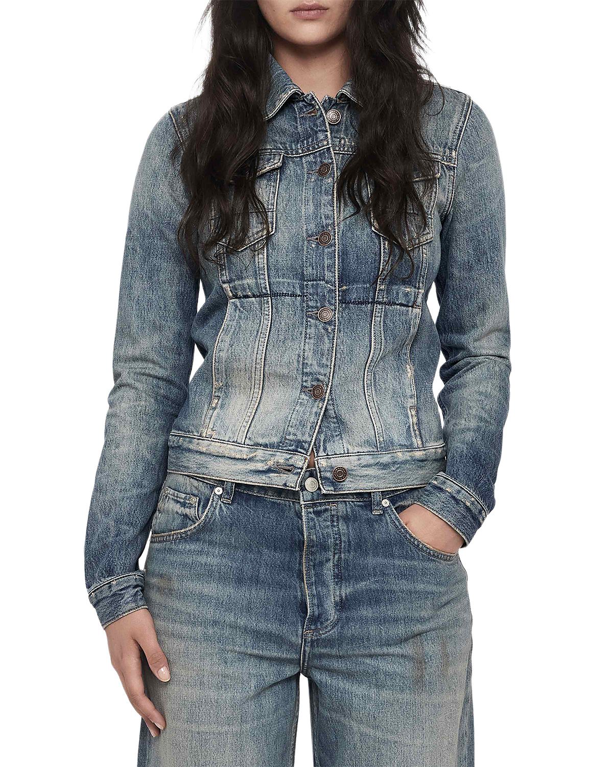 Allsaints Cotton Denim Trucker Jacket