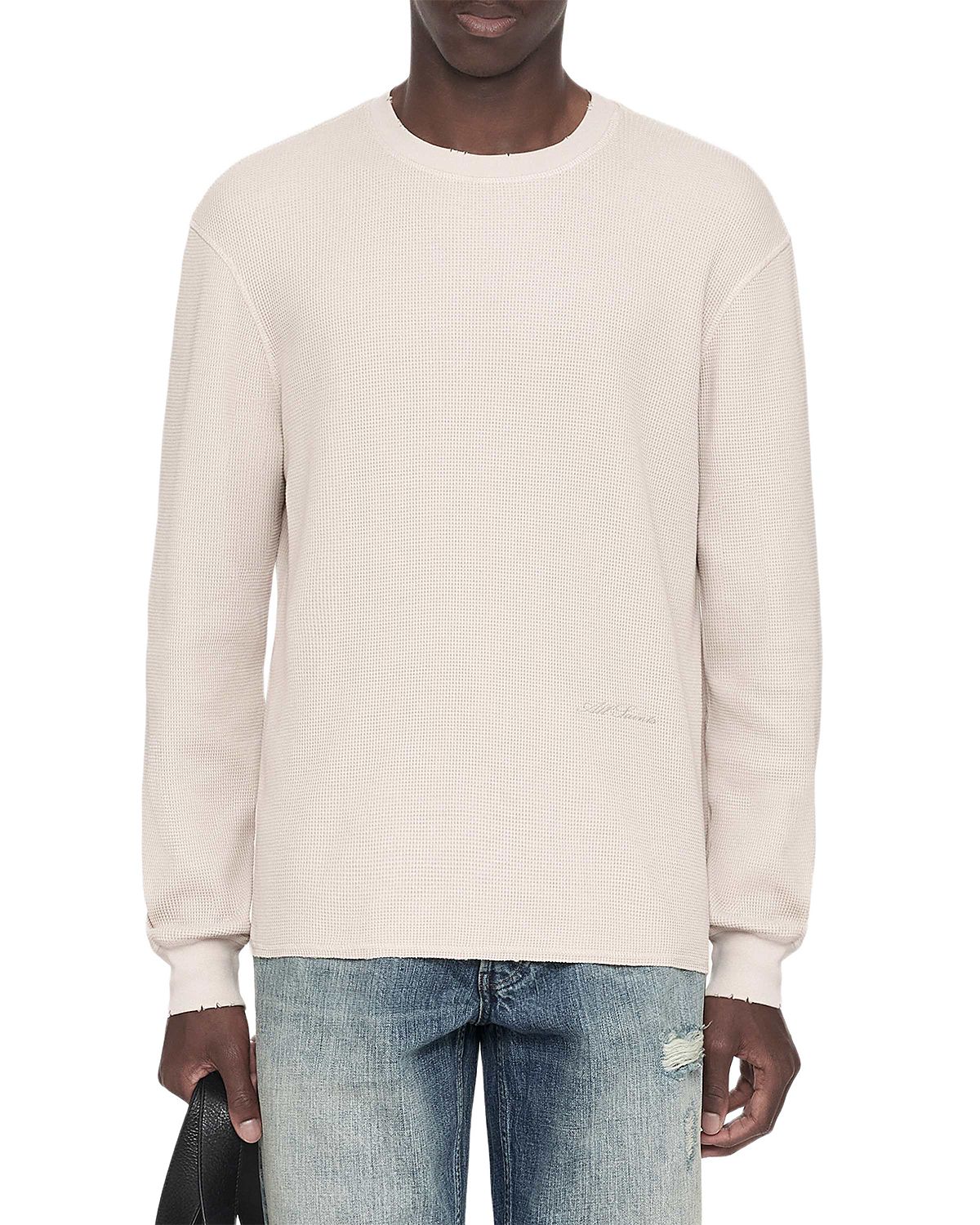 Allsaints Raine Cotton Long Sleeve Crew