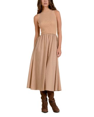 Mock Neck Sleeveless Dress