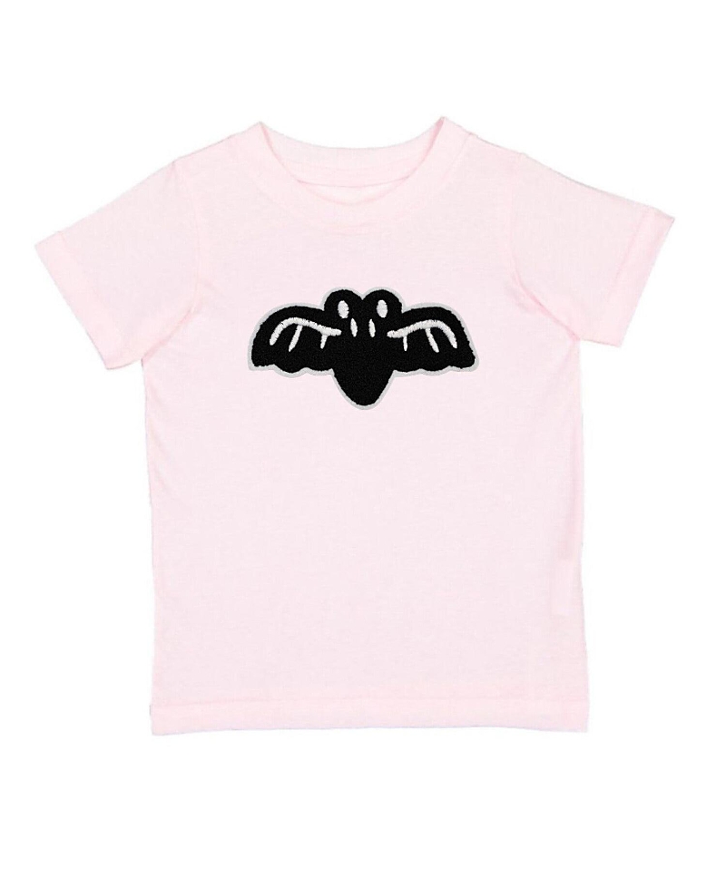 Sweet Wink Girls' Bat Patch Halloween Short Sleeve T-Shirt - Baby, Little Kid