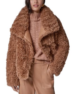 Faux Fur Open Front Jacket