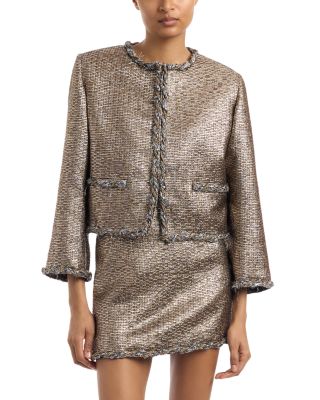 Cora Cropped Metallic Jacket