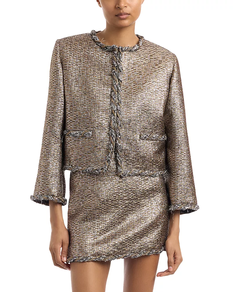 Liberowe Cora Cropped Metallic Jacket
