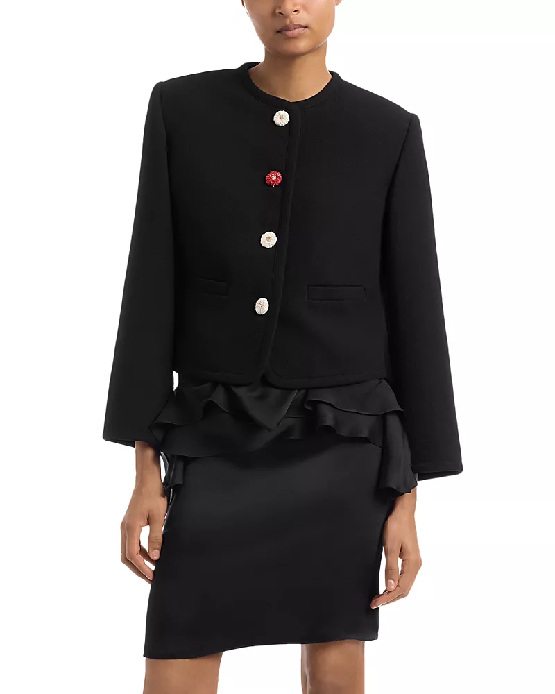 Liberowe Cora Wool Flower Button Jacket