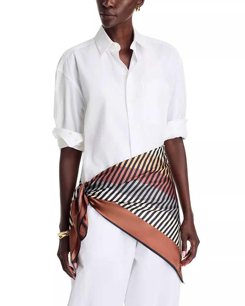 Echo Concentric Stripes Silk Scarf