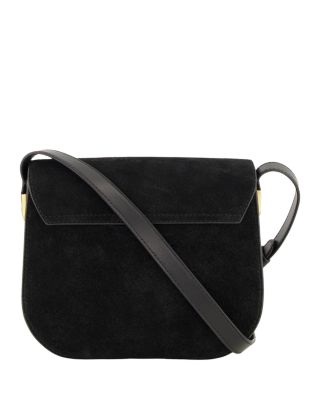 Vince Eris Saddle Leather & Suede Crossbody