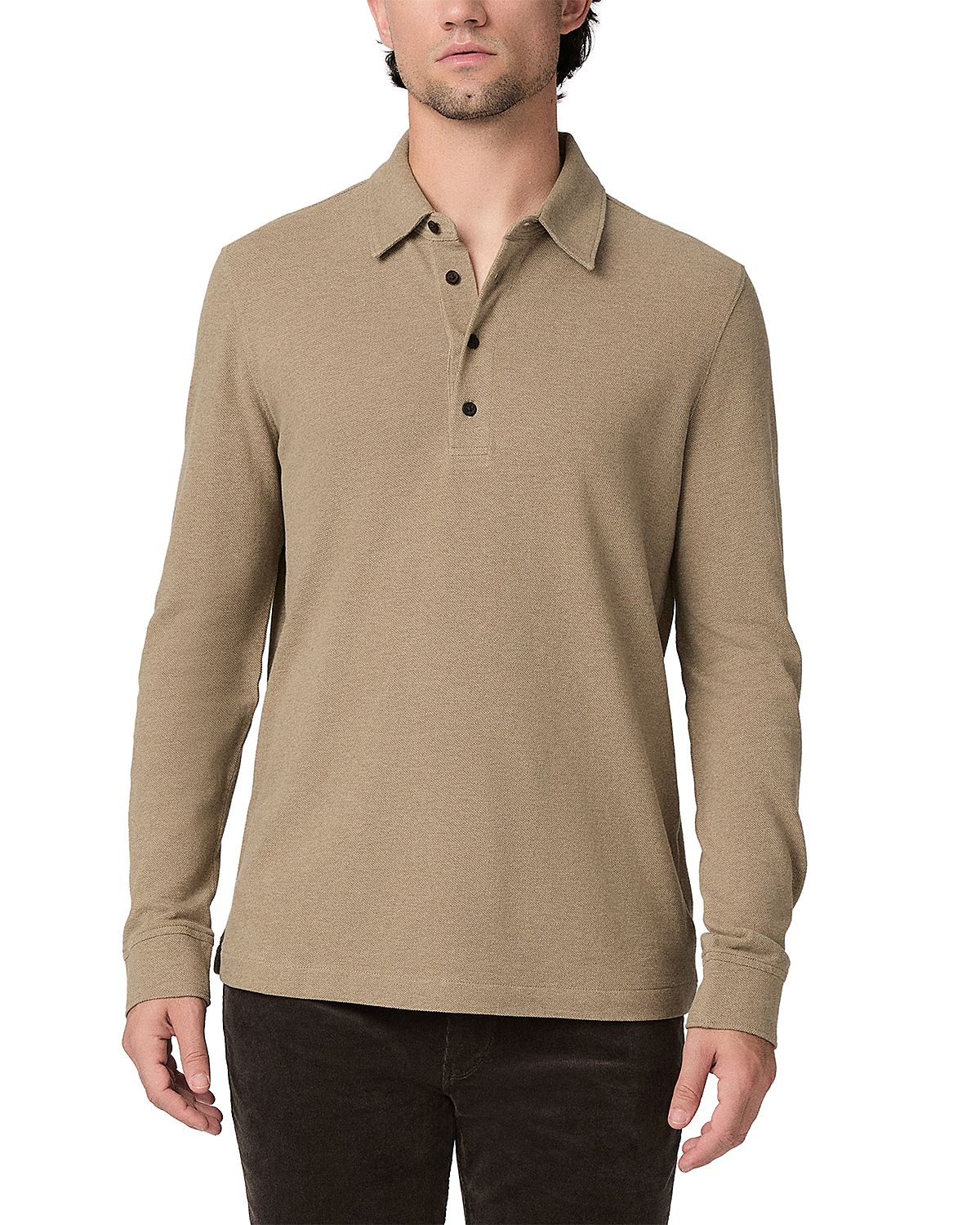 Paige Ballard Cotton Pique Long Sleeve Polo