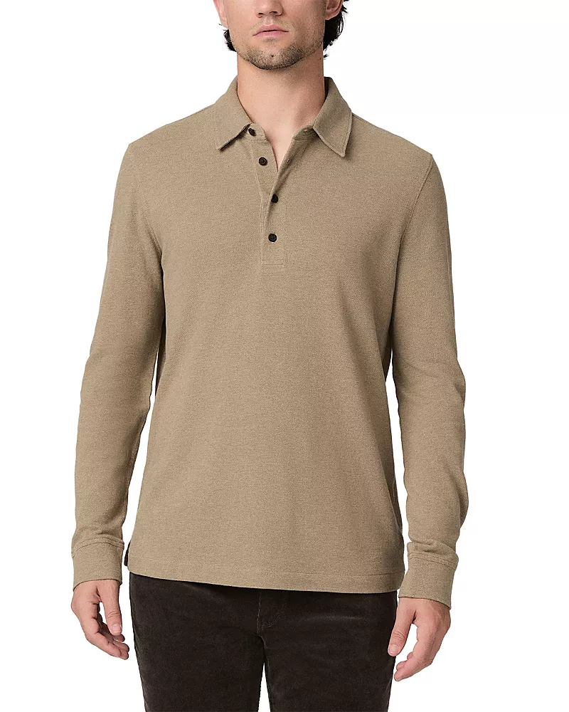 Paige Ballard Cotton Pique Long Sleeve Polo